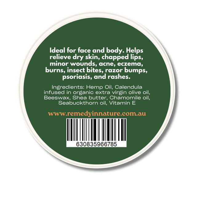 CBD Infused Calendula Healing Balm - calendulaback-2
