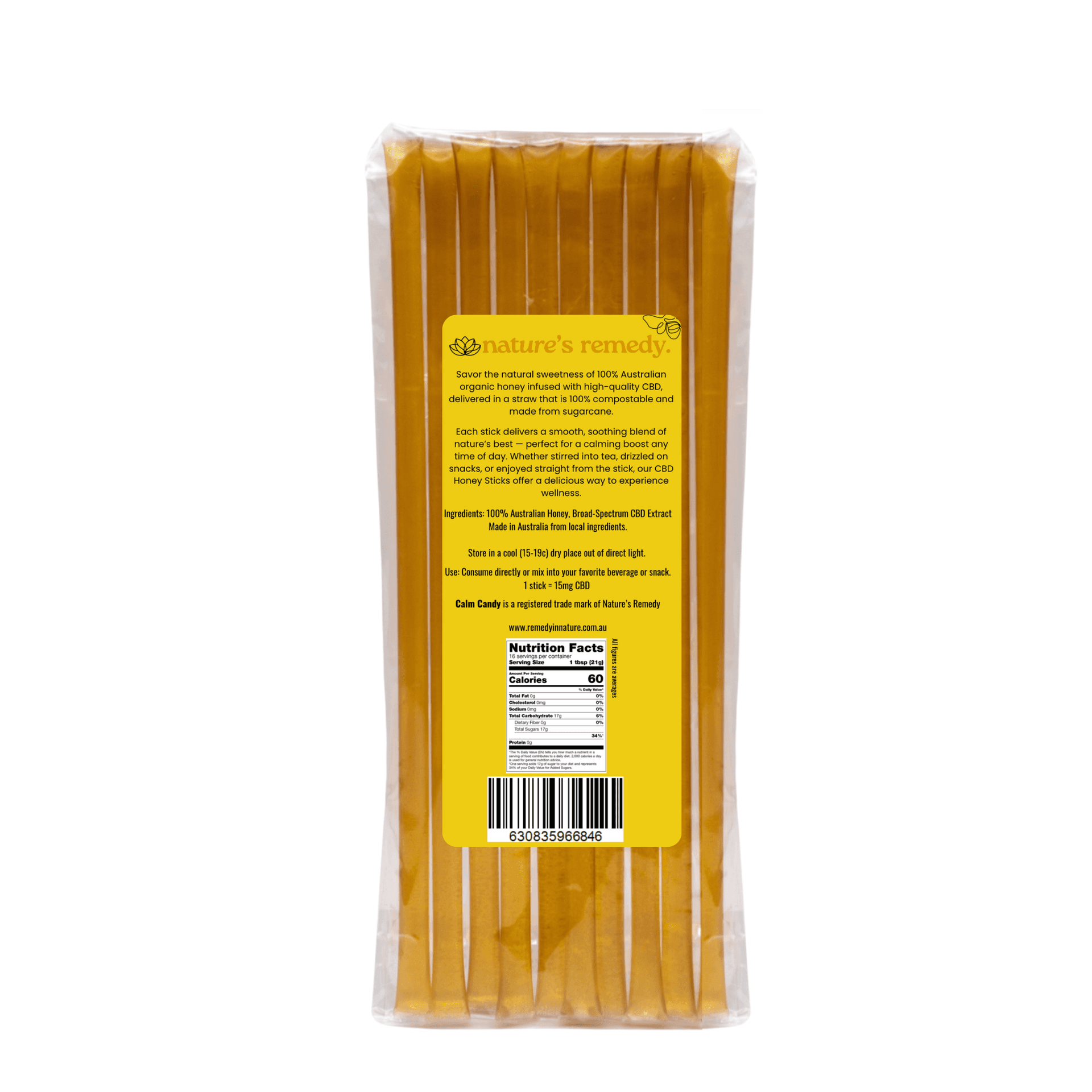 Organic Australian Honey Sticks and 15 mg Hemp Oil per straw - 11_8560e586-345a-4c73-ae1c-e1d89df7fe5c