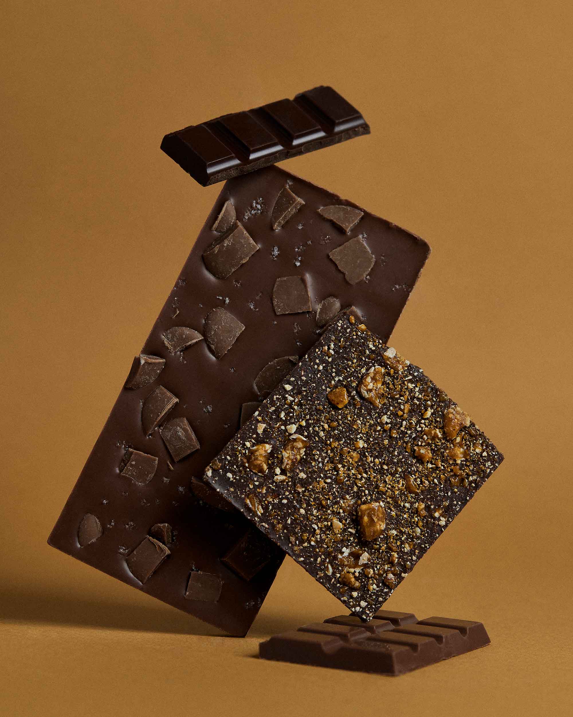 Australian made Organic Chocolate with Organic Australian Hemp Oil - Honey & Almond Praline Dark Chocolate - 251030_SHOT_3176_fde79004-7210-4bd8-a3ed-193f9fe8a48e