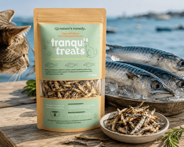 Tranquil Treats Organic Australian Mackerel and Hemp 100g for CATS - ff490ebc-64fa-4e37-8848-f846c2951b39_30928686-798c-44d3-a0d8-1c8b0c6491f2