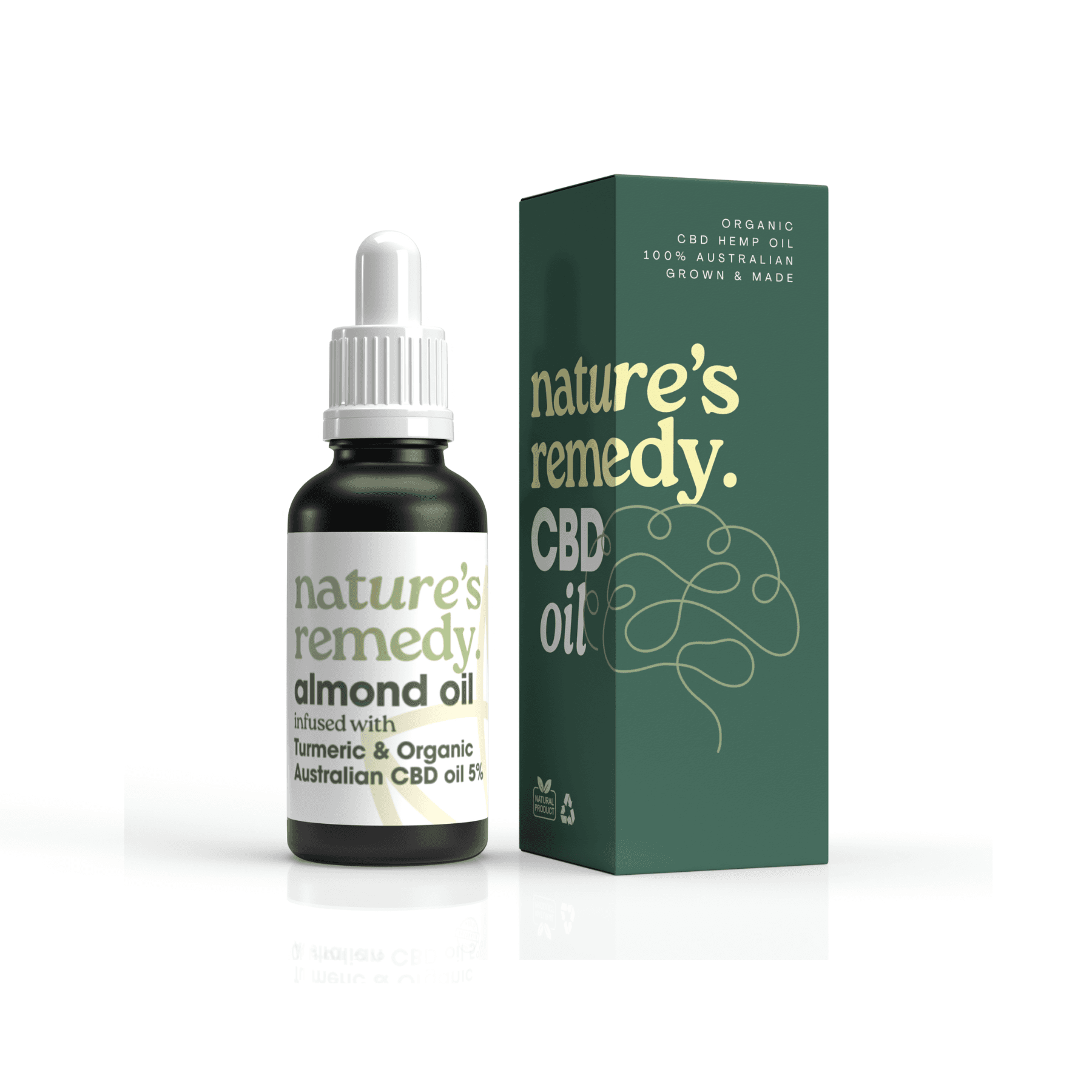 CBD in Almond Oil Infused with Turmeric 5% - AlmondTurmericOil
