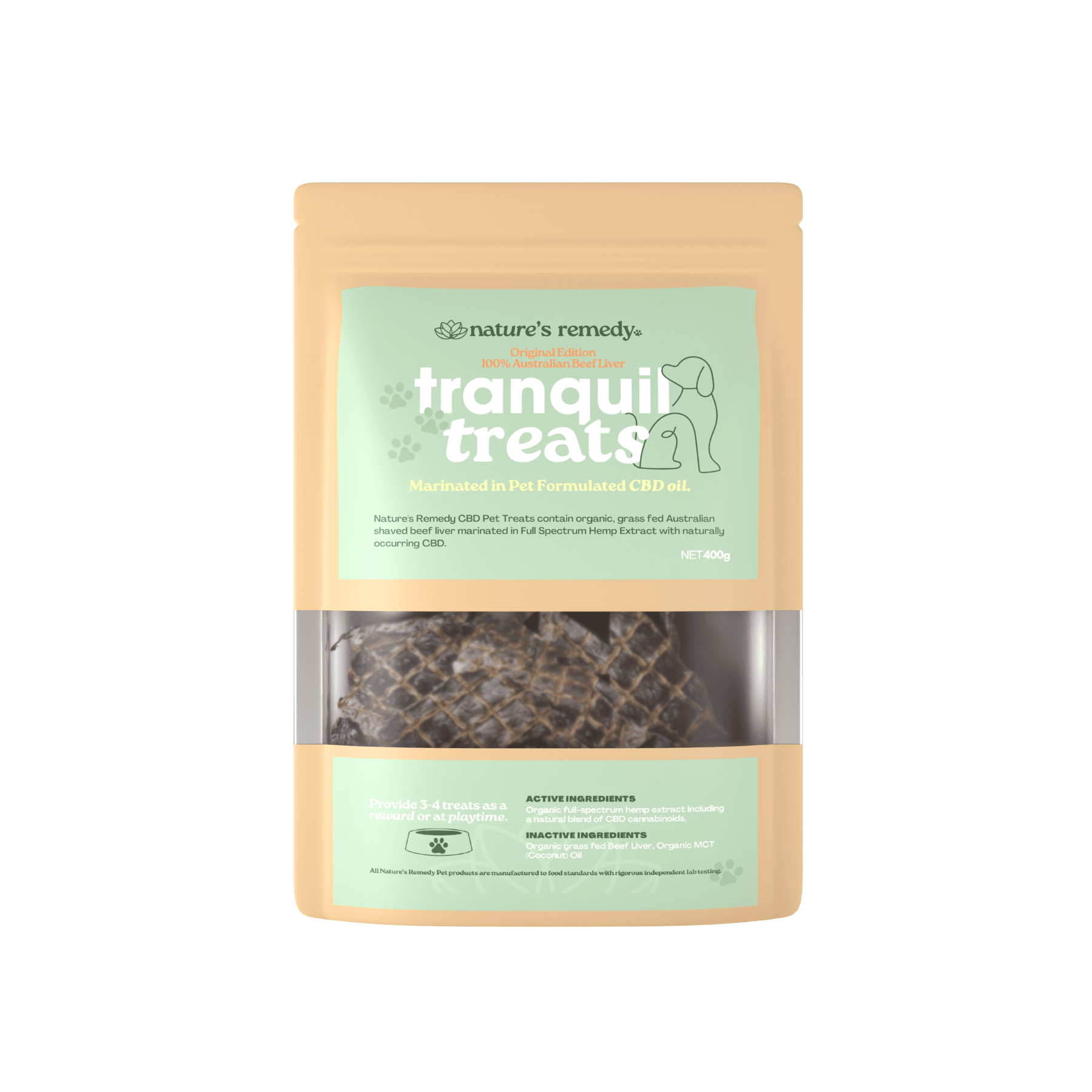 Tranquil Treats Organic Beef Liver 400g - Beef400g-1