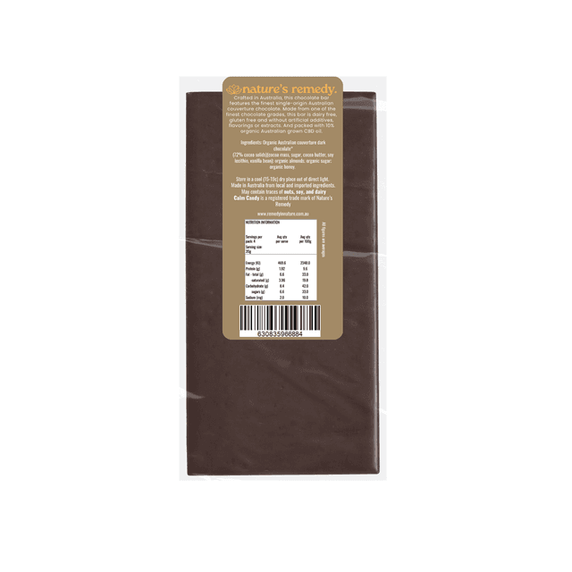 Australian made Organic Chocolate with Organic Australian CBD Oil - Honey & Almond Praline Dark Chocolate - HoneyAlmondPraline_2_339cc922-8209-4c68-b0d0-77776aabd057