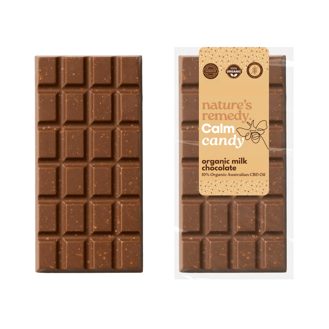 Australian made Organic Chocolate with Organic Australian CBD Oil - Milk Chocolate