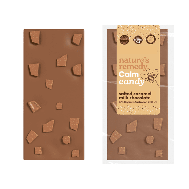 Australian made Organic Chocolate with Organic Australian Hemp Oil - Salted Caramel Milk Chocolate - SaltedCaramel_ca52bb25-9219-44ba-9446-ddeb2d85a80b-1