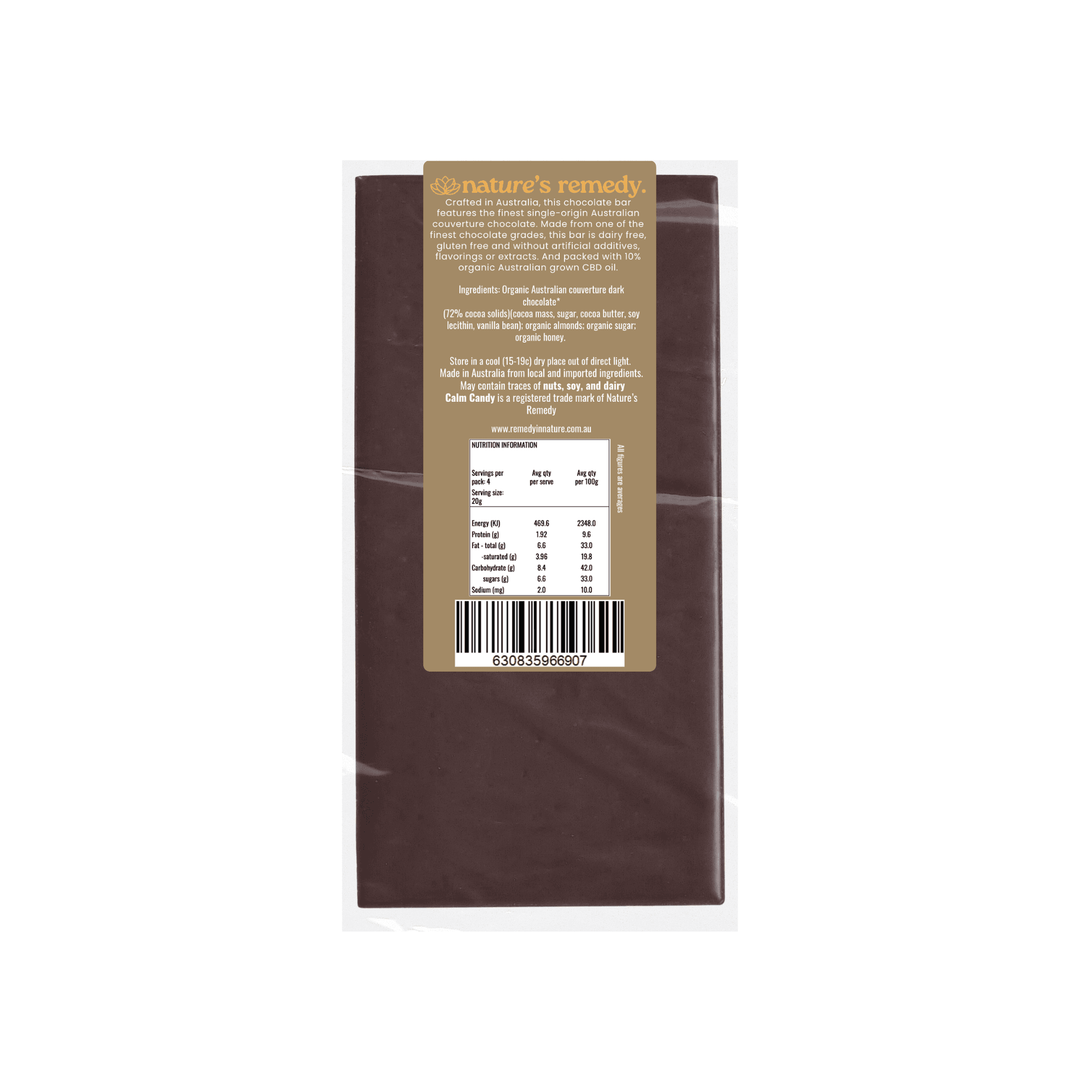 Australian made Organic Chocolate with Organic Australian CBD Oil - Dark Chocolate - DarkChocolate_2_f49a1652-5004-427e-8b7f-61e3e8859950