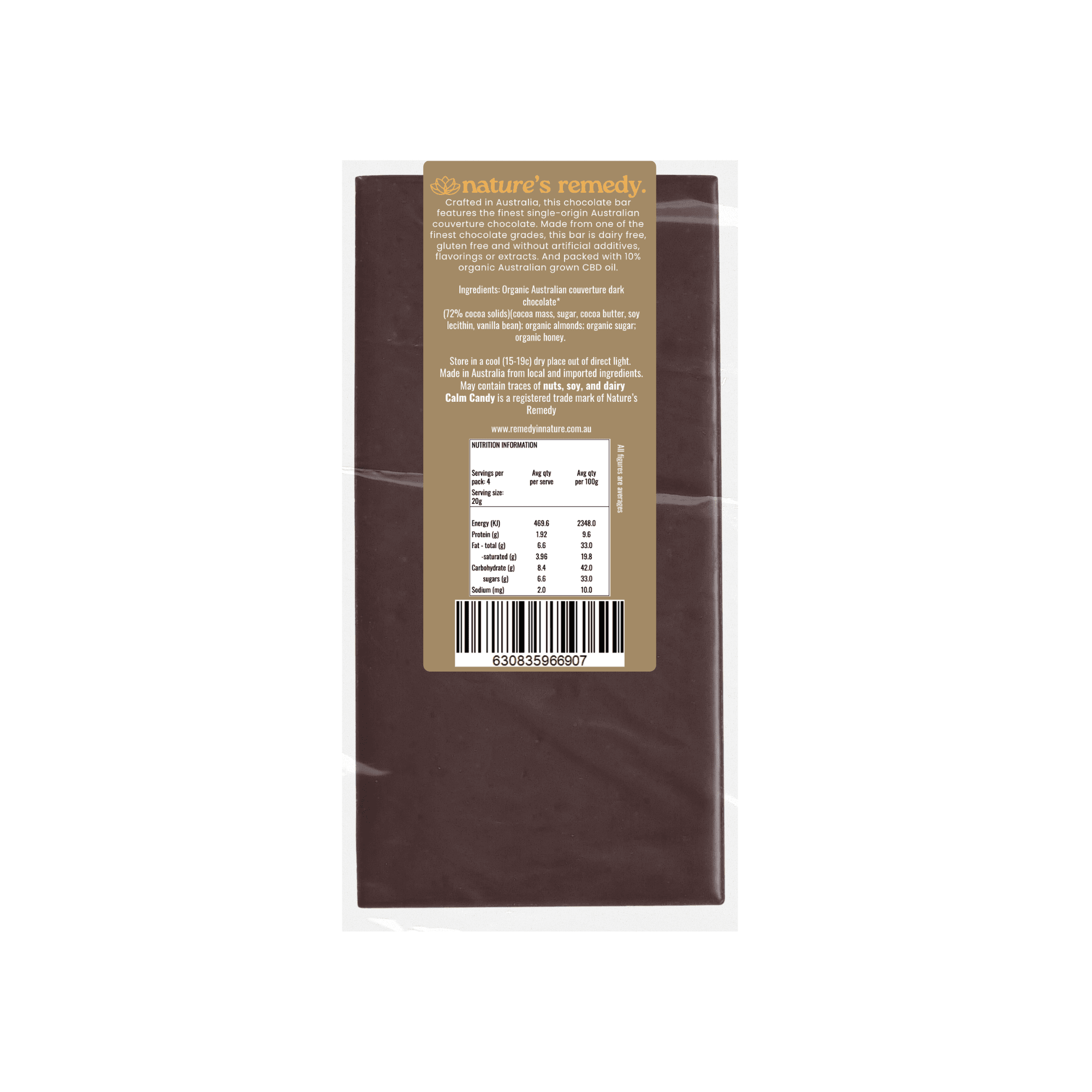 Australian made Organic Chocolate with Organic Australian CBD Oil - Dark Chocolate - DarkChocolate_2_f49a1652-5004-427e-8b7f-61e3e8859950